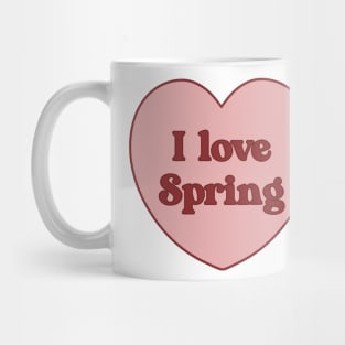 I love spring heart aesthetic dollette coquette pink red Mug